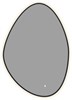 AQUANET Зеркало Контур 600х850 LED TX ассиметричное, черный AQUANET-367646