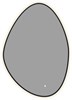 AQUANET Зеркало Контур 600х850 LED TX ассиметричное, черный AQUANET-367646