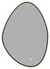 AQUANET Зеркало Контур 700х1000 LED TX ассиметричное, черный AQUANET-367647