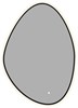 AQUANET Зеркало Контур 700х1000 LED TX ассиметричное, черный AQUANET-367647