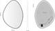 AQUANET Зеркало Контур 700х1000 LED TX ассиметричное, черный AQUANET-367647