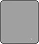 AQUANET Зеркало Контур 800х700 LED TX черный AQUANET-367650