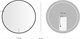 AQUANET Зеркало Контур D 770 LED TX черный AQUANET-367653