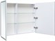 AQUANET Зеркальный шкаф Оптима 100 с LED подсветкой AQUANET-341427