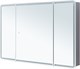 AQUANET Зеркальный шкаф Оптима 120 с LED подсветкой AQUANET-341429