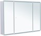 AQUANET Зеркальный шкаф Оптима 120 с LED подсветкой AQUANET-341429