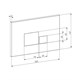DK Клавиша смыва Quadro DB1519003, матовое золото DB1519003