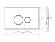 DK Клавиша смыва Venice DB1029025, черный DB1029025