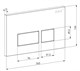 DK Клавиша смыва Berlin DB1439025, универсальная, черный DB1439025