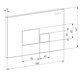 DK Комплект Унитаз подвесной безободковый Quadro DT1516016, 530*360*365мм, сиденье микролифт, белый+Инсталляция рамная скрытого монтажа DI8055119, 550*100*1190мм, для подвесного унитаза, универсальная+Клавиша смыва D&K Quadro DB1519025, черный DS1511607