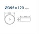 DK Раковина накладная Matrix DT1391508, белый матовый 355*355*120мм DT1391508