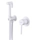 ABBER Смеситель Emotion AF8825W с гигиеническим душем, белый матовый AF8825W