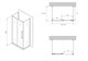 ABBER Schwarzer Diamant Душевой уголок прямоугольный двери раздвижные размер 130x80 см, профиль - черный / стекло - матовое AG30130BMH-S80BM-S80BM