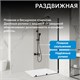 ABBER Komfort Душевая перегородка профиль - черный / стекло - прозрачное ширина 100 см AG09100B