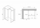 ABBER Immer Offen Душевой уголок прямоугольный размер 120x80 см, профиль - черный / стекло - прозрачное AG67128B