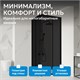 ABBER Schwarzer Diamant Душевой уголок квадратный двери раздвижные размер 90x90 см, профиль - черный / стекло - тонированное AG02090BDTH