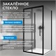 ABBER Schwarzer Diamant Душевой уголок прямоугольный двери раздвижные размер 120x100 см, профиль - черный / стекло - матовое AG30120BMH-S100BM-S100BM