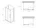 ABBER Schwarzer Diamant Душевой уголок прямоугольный двери раздвижные размер 120x100 см, профиль - черный / стекло - матовое AG30120BMH-S100BM-S100BM