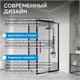 ABBER Schwarzer Diamant Душевой уголок прямоугольный двери раздвижные размер 160x50 см, профиль - черный / стекло - прозрачное AG30160BH-S50B-S50B