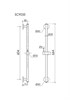 SANCOS Душевая штанга из латуни, цвет черный матовый SC9035MB