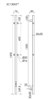 SANCOS Полотенцесушитель электрический Linn 150x3 I-образный брашированное золото SC13002BG SC13002BG