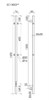 SANCOS Полотенцесушитель электрический Linn 150x3 I-образный хром SC13002CH SC13002CH