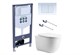 AQUATEK SET КЛАССИК cm-INS23-009 4в1 (рама INS-0000023 +крепеж KKI-0000001 +кнопка KDI-0000009 +унитаз AQ1112-00 с крышкой sc) SET КЛАССИК cm-INS23-009 4в1