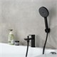 AQUATEK Alpha Смеситель врезной на борт ванны на 1 отв., матовый черный AQ1944MB