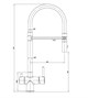 DK Смеситель для кухонной мойки с фильтром графит (DA1462506Grey) DA1462506Grey