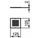 Ideal Standard Ultra Flat S KV169FV Декоративная решетка для поддона (черный) KV169FV