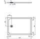 Ideal Standard ULTRAFLAT S K8230FV Поддон для душа 120*90 см мрамор (черный) K8230FV