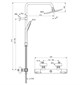 Душевая система с термостатическим смесителем Ideal Standard CERATHERM T50 A7225AA A7225AA