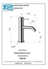 REMER X-Style Смеситель для раковины с коротким носом X11NO Черный матовый X11BO_