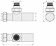Сунержа Вентиль угловой (цилиндр) G 1/2" НР х G 3/4" НГ (Матовый чёрный) 31-1400-1234 31-1400-1234_