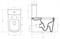 BELBAGNO Albano Чаша унитаза с горизонтальным выпуском P-Trape, сиденье и бачок приобретаются отдельно - фото 48157