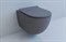 ESBANO GARCIA Унитаз подвесной, 550х370х370, сиденье ультратонкое, быстросьемное с микролифтом, цвет: серый матовый - фото 55352