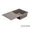 AQUATON Верона Мойка с крылом для кухни прямоугольная, литьевой мрамор, ширина 86 см - фото 55946