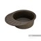 AQUATON Чезана Мойка с крылом для кухни круглая, литьевой мрамор, ширина 56,8 см - фото 56181