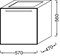 JACOB DELAFON Struktura Мебель 57 см для раковины-столешницы, серый антрацит - фото 62213