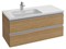 JACOB DELAFON Vox Мебель для раковины-столешницы 100 см, под левостороннюю раковину, серый антрацит - фото 62344