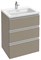 JACOB DELAFON Vox Мебель для раковины-столешницы 60 см, 2 выдвижных ящика, серый антрацит - фото 62366