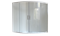ROYAL BATH Alpine 160x100 Ограждение душевое для ванны стеклянное, стекло 6 мм прозрачное, профиль алюминий белый, дверь раздвижная - фото 66436