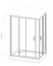 ROYAL BATH HPD 120x100 Душевой уголок прямоугольный, стекло 6 мм рифленое, профиль алюминий  хром, дверь раздвижная - фото 66516