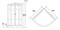 NIAGARA Classic Душевая кабина NG-6702-14 (1000х1000х2150) низкий поддон (26 см) стекло ПРОЗРАЧНОЕ черные профиля - фото 69860