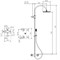 PALAZZANI Digit+Formula multi душевая система с термостатическим смесителем и верхним душем 200 mm - фото 82004