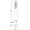 DC008AXX AquaElite душевая лейка INDY 35x22 мм DC008AXX - фото 82210