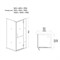 VECONI RV-15 Душевой уголок квадратный с распашными дверями, размер 80х80 см - фото 82889