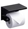 RUSH Edge Держатель туалетной бумаги с полкой , черный - фото 84073