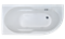 ROYAL BATH Azur 148х79 Акриловая ванна асимметричная, левая - фото 84240