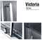 GEMY Victoria 120x80 Душевой уголок, стекло  прозрачное 6 мм, профиль хром - фото 85541